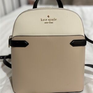 Kate Spade Beige and Cream Backpack
